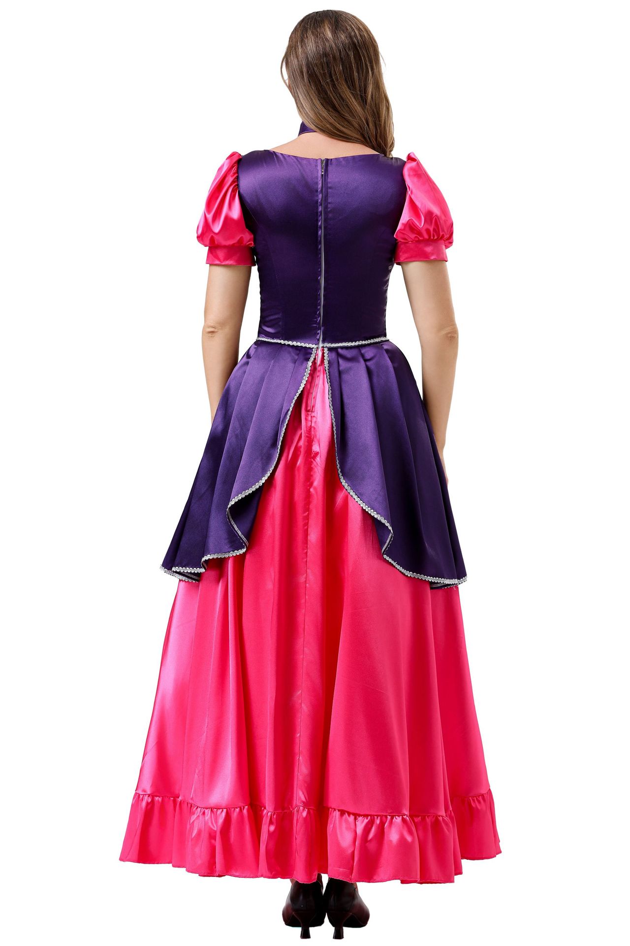 Adult Evil Sister Cosplay Costume Vintage Court Dress For Halloween